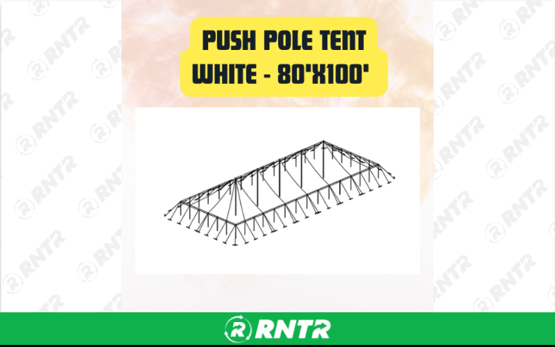 Generic Push Pole Tent White - Large Event & Wedding Tent 80'x100' – For rent in san-marcos, california – aras party rentals | RNTR.com – Image 1