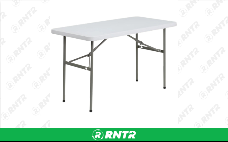 Generic Rectangular Table (4 ft.) – For rent in san-marcos, california – aras party rentals | RNTR.com – Image 1