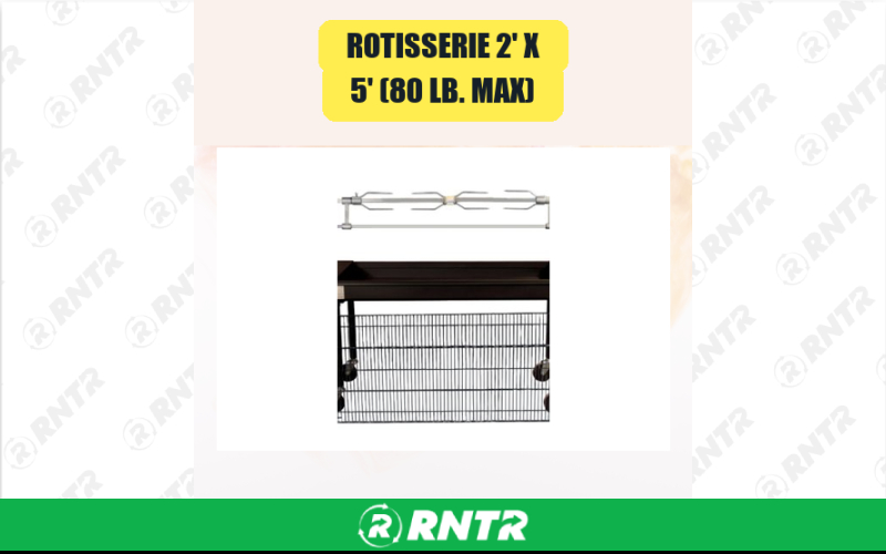 Generic Rotisserie 2' X 5' (80 lb. Max) – For rent in san-marcos, california – aras party rentals | RNTR.com – Image 1