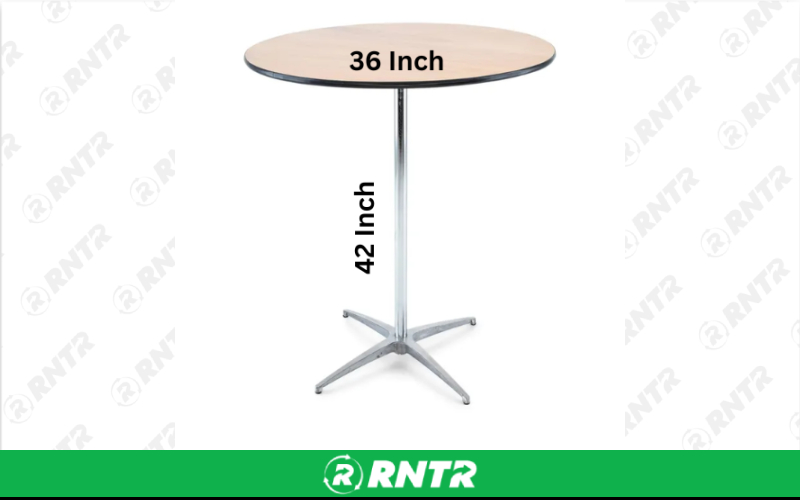 Generic Round Cocktail Table (36 inch) – For rent in san-marcos, california – aras party rentals | RNTR.com – Image 1