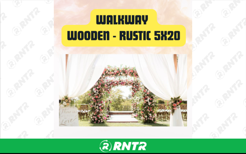 Generic Rustic Wooden Walkway - Event Pathway 5x20 – For rent in San Marcos, California – aras party rentals | RNTR.com – Image 2 of 2