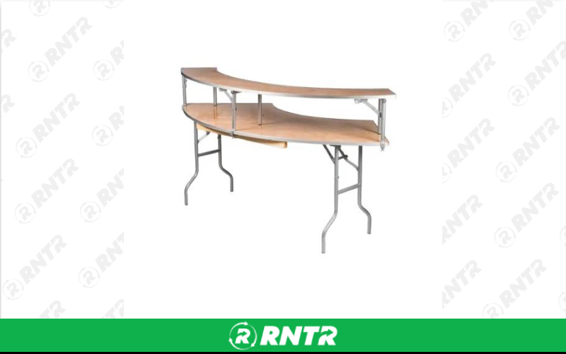Generic Serpentine Bar/Riser with Skirt – For rent in north-augusta, south-carolina – iParty Event Rentals  | RNTR.com – Image 1