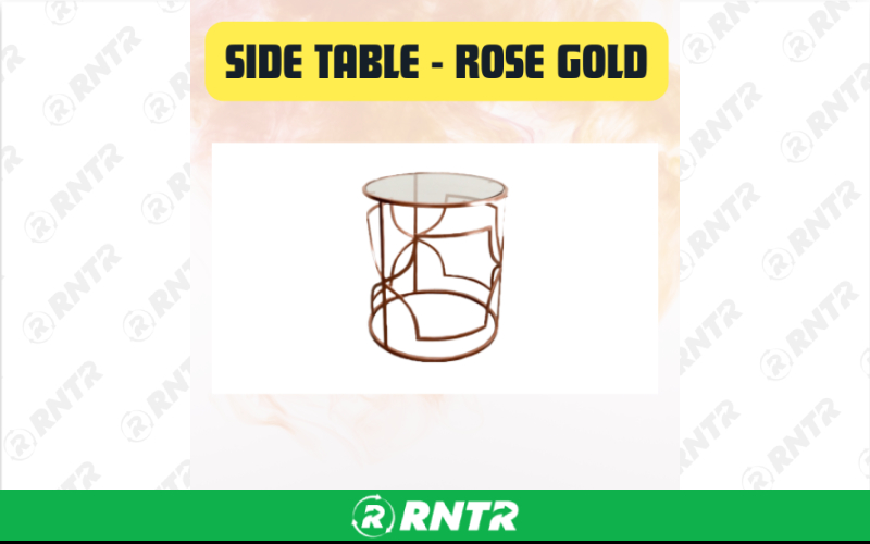 Generic Side Table Rose Gold – For rent in San Marcos, California – aras party rentals | RNTR.com – Image 2 of 2