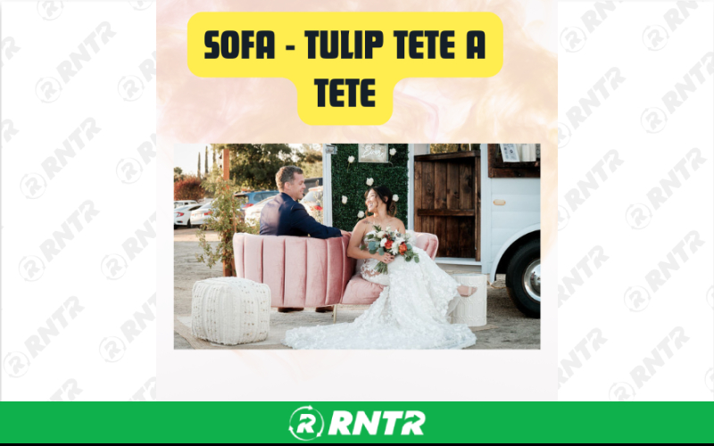 Generic Sofa Tulip tete a tete – For rent in San Marcos, California – aras party rentals | RNTR.com – Image 3 of 3