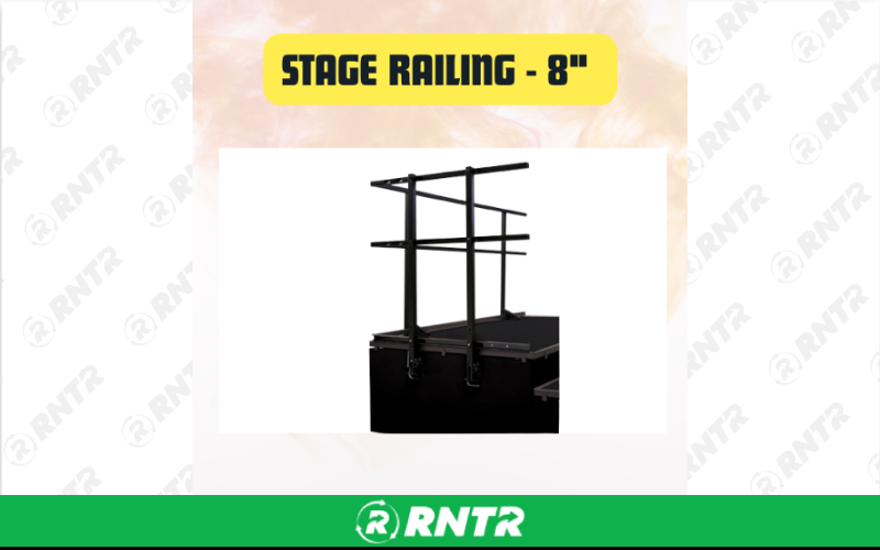 Generic Stage Railing - Durable Safety Barrier for Events & Performance Stages 8 – For rent in san-marcos, california – aras party rentals | RNTR.com – Image 1