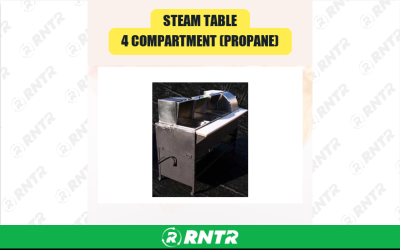 Generic Steam Table -  4 Compartment (Propane) – For rent in san-marcos, california – aras party rentals | RNTR.com – Image 1