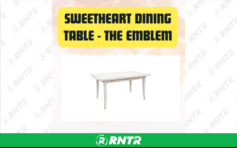 Generic Sweetheart Dining Table - The Emblem White – For rent in san-marcos, california – aras party rentals | RNTR.com – Image 1