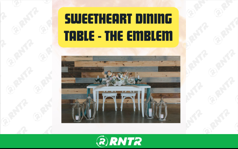 Generic Sweetheart Dining Table - The Emblem White – For rent in San Marcos, California – aras party rentals | RNTR.com – Image 3 of 3