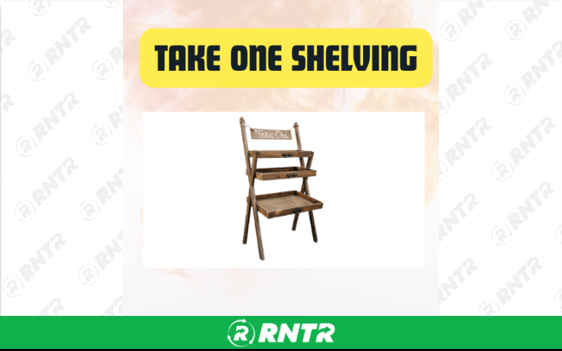 Generic Take One Shelving Display Unit - Grab-and-Go Storage Rack – For rent in san-marcos, california – aras party rentals | RNTR.com – Image 1