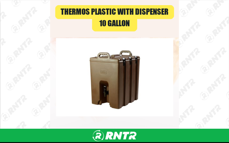 Generic Thermos Plastic with Dispenser -  10 Gallon – For rent in san-marcos, california – aras party rentals | RNTR.com – Image 1