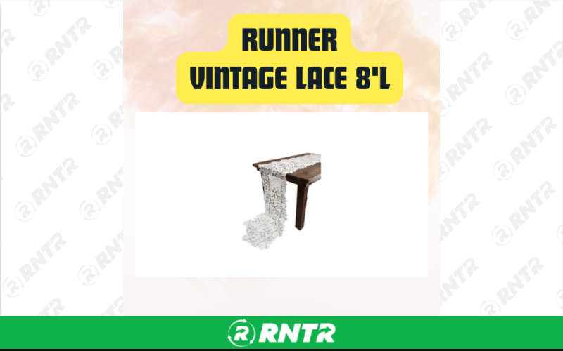 Generic Vintage Lace Table Runner - 12' L x 15 W – For rent in san-marcos, california – aras party rentals | RNTR.com – Image 1