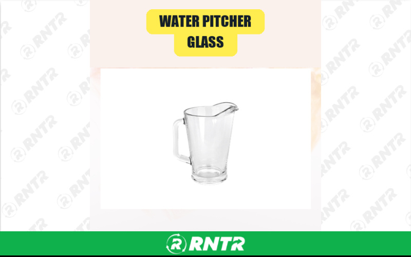 Generic Water Pitcher glass – For rent in san-marcos, california – aras party rentals | RNTR.com – Image 1