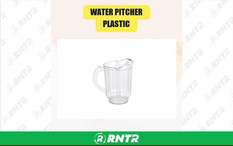 Generic Water Pitcher -  Plastic – For rent in san-marcos, california – aras party rentals | RNTR.com – Image 1