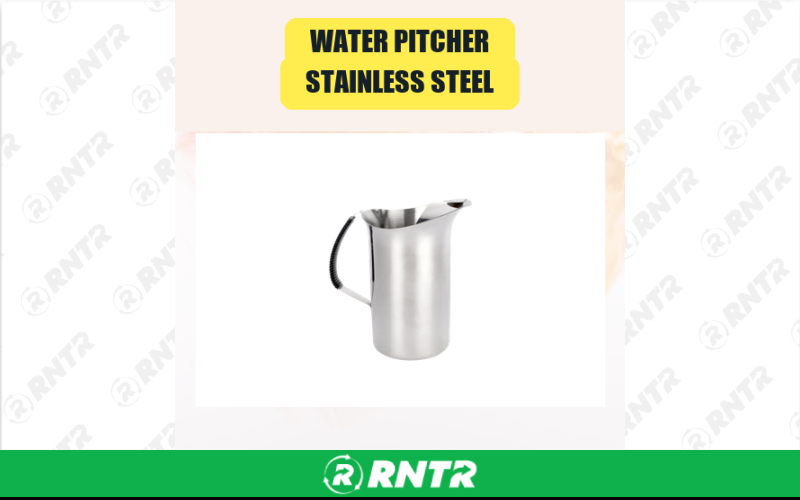 Generic Water Pitcher -  Stainless Steel – For rent in san-marcos, california – aras party rentals | RNTR.com – Image 1