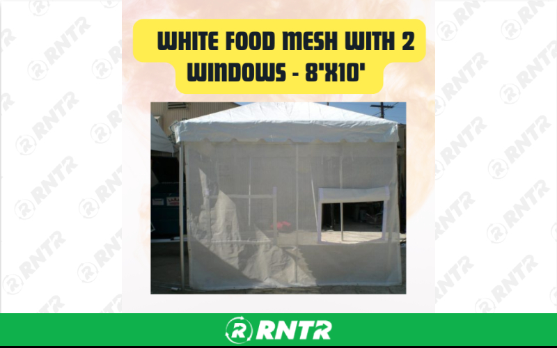 Generic White Food Mesh with 2 Windows Protective Food Tent Screen 8ftx10ft – For rent in san-marcos, california – aras party rentals | RNTR.com – Image 1