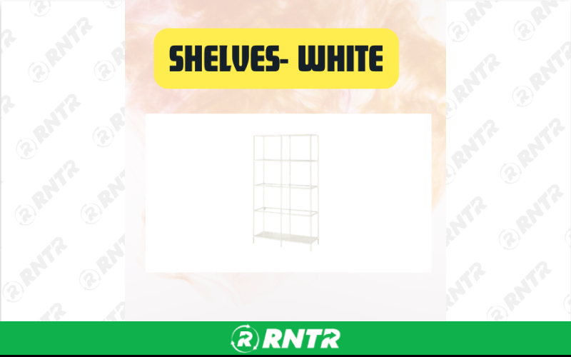 Generic White Glass Display Shelves - Elegant Event & Decor Stand – For rent in san-marcos, california – aras party rentals | RNTR.com – Image 1