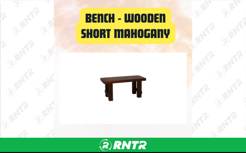 Generic Wooden Bench 2-Seater – For rent in San Marcos, California – aras party rentals | RNTR.com – Image 2 of 2