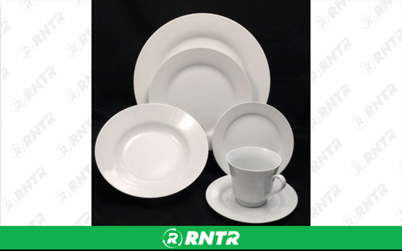 Generic Crate of Dinner Plates (15) -  scalloped or plain – For rent in wenonah, new-jersey – Y By Rental | RNTR.com – Image 1