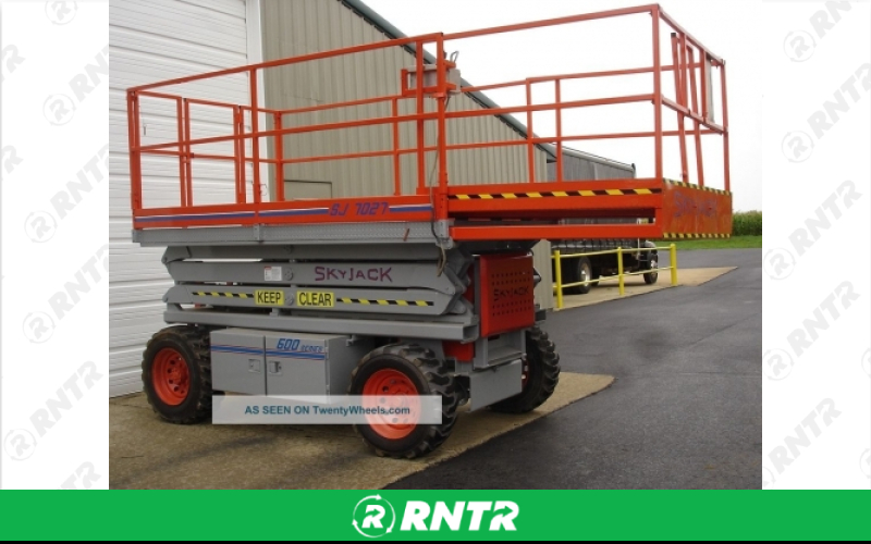 Skyjack Scissor Lift -  25'-30' Rough Terrain – For rent in wenonah, new-jersey – Y By Rental | RNTR.com – Image 1