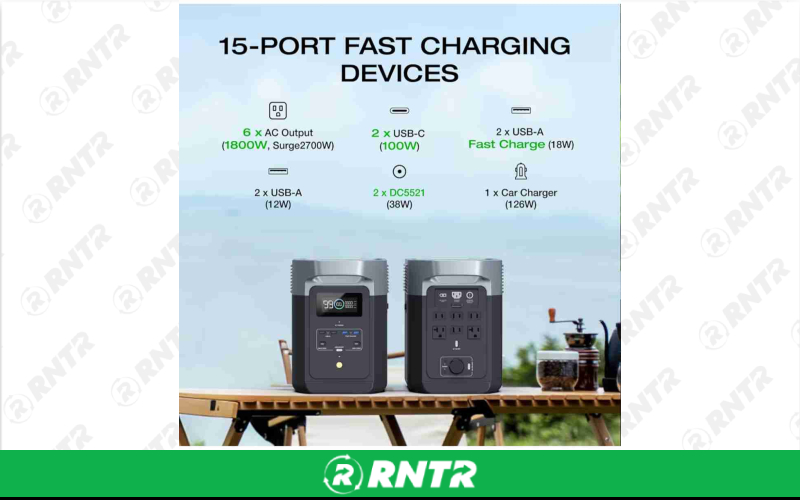 Ecoflow Delta 2 Solar generator with solar panels – For rent in New York, New York – E Power NYC | RNTR.com – Image 1