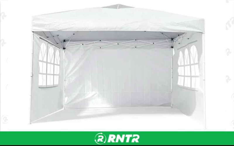 Pone Vora & Fivenl  10x10ft White Pop-Up Canopy Tent + 2 5ft White Foldable Tables - Event Package – For rent in seattle, washington – Seattle Event Co | RNTR.com – Image 1