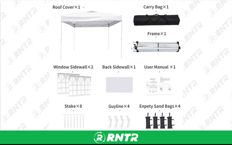 Pone.Vora 10x10ft White Pop-Up Canopy Tent - Party &amp; Event – For rent in Seattle, Washington – Seattle Event Co | RNTR.com – Image 4 of 4