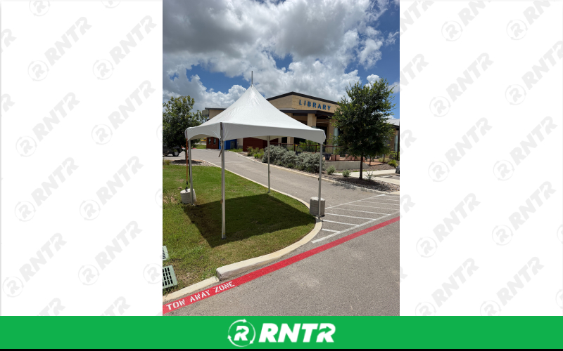 Generic 10 x 10 High Peak Tent – For rent in New Braunfels, Texas – Hill Country Event Rentals | RNTR.com – Image 2 of 3