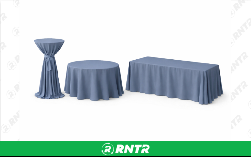 Generic 108 Round Linen - Steel Blue – For rent in new-braunfels, texas – Hill Country Event Rentals | RNTR.com – Image 1