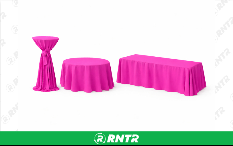 Generic 132 Round Linen - Fuchsia – For rent in new-braunfels, texas – Hill Country Event Rentals | RNTR.com – Image 1