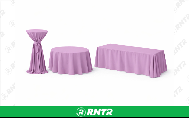 Generic 132 Round Linen w/ Sash - Mauve – For rent in new-braunfels, texas – Hill Country Event Rentals | RNTR.com – Image 1