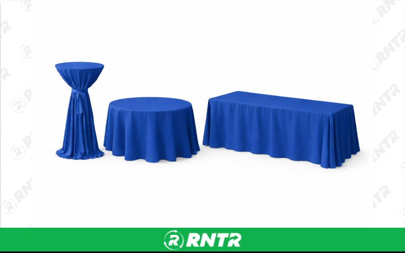 Generic 132 Round Linen w/ Sash - Royal Blue – For rent in new-braunfels, texas – Hill Country Event Rentals | RNTR.com – Image 1