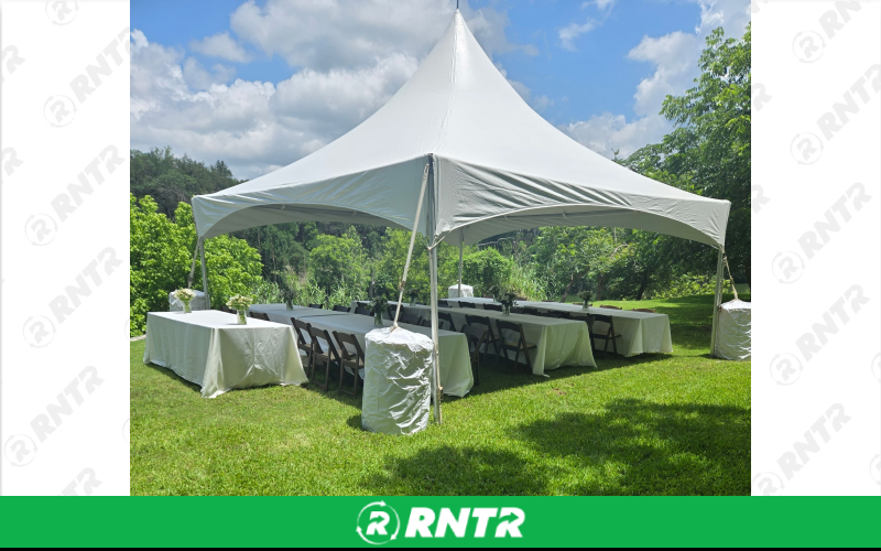 Generic 20ft x 20ft High Peak Tent – For rent in New Braunfels, Texas – Hill Country Event Rentals | RNTR.com – Image 2 of 3