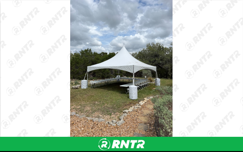 Generic 20ft x 20ft High Peak Tent – For rent in New Braunfels, Texas – Hill Country Event Rentals | RNTR.com – Image 3 of 3