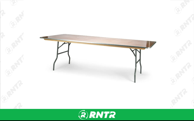 Generic 8' Banquet Table (Wide) – For rent in new-braunfels, texas – Hill Country Event Rentals | RNTR.com – Image 1