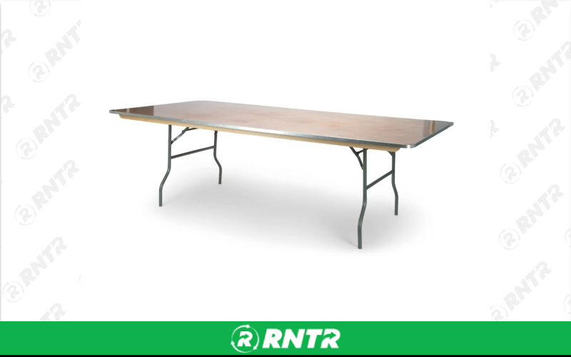 Generic 8' Banquet Table (XL Wide) – For rent in new-braunfels, texas – Hill Country Event Rentals | RNTR.com – Image 1