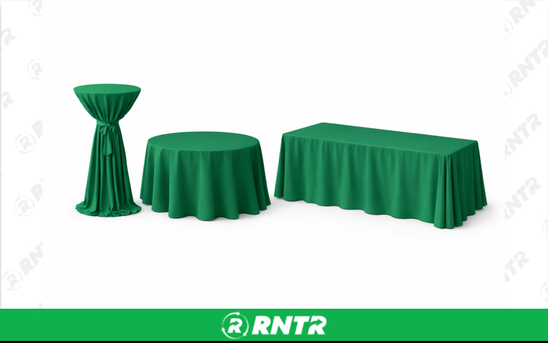 Generic 90 x 132 Rectangular Linen - Emerald – For rent in new-braunfels, texas – Hill Country Event Rentals | RNTR.com – Image 1