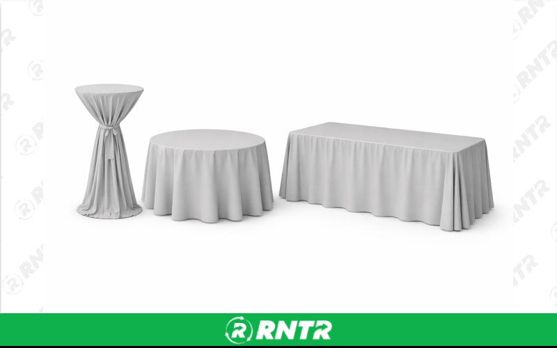 Generic 90 x 132 Rectangular Linen - Grey – For rent in new-braunfels, texas – Hill Country Event Rentals | RNTR.com – Image 1