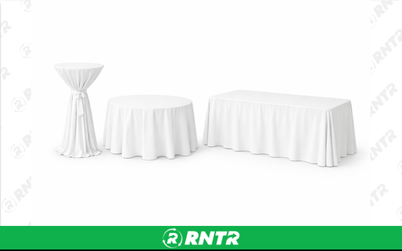 Generic 90 x 56 Rectangular Linen - White – For rent in new-braunfels, texas – Hill Country Event Rentals | RNTR.com – Image 1