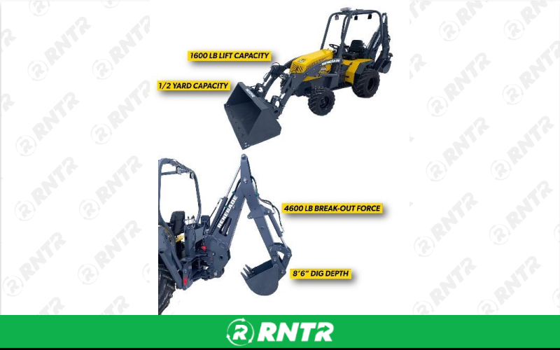 TAMARACK INDUSTRIES BACKHOE -  LOADER 2WD 25HP HONDA GAS - QUICK ATTACH SKID PLATE – For rent in ontario, new-york – Altra Rental | RNTR.com – Image 1