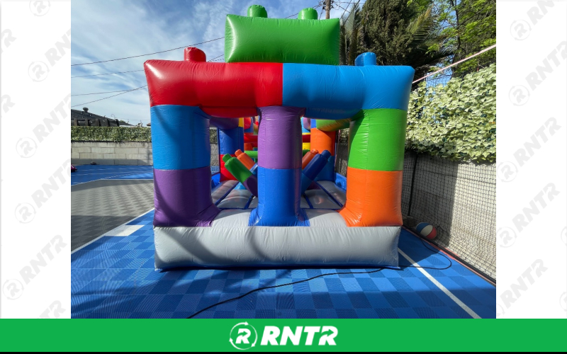 Bounce House 20ft Block Party Commercial Inflatable Obstacle Course Bounce House 20ft Block Party Commercial Inflatable Obstacle Course – For rent in Anaheim, California – Race Track Inflateables | RNTR.com – Image 2 of 7