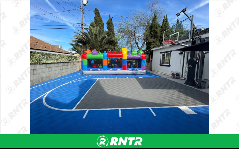 Bounce House 20ft Block Party Commercial Inflatable Obstacle Course Bounce House 20ft Block Party Commercial Inflatable Obstacle Course – For rent in Anaheim, California – Race Track Inflateables | RNTR.com – Image 4 of 7