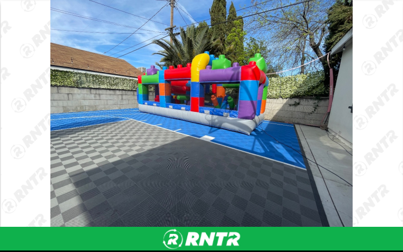 Bounce House 20ft Block Party Commercial Inflatable Obstacle Course Bounce House 20ft Block Party Commercial Inflatable Obstacle Course – For rent in Anaheim, California – Race Track Inflateables | RNTR.com – Image 5 of 7