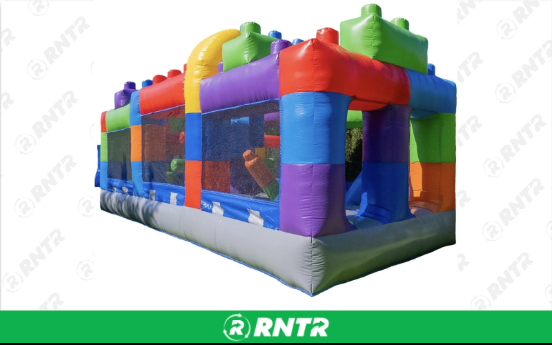 Bounce House 20ft Block Party Commercial Inflatable Obstacle Course Bounce House 20ft Block Party Commercial Inflatable Obstacle Course – For rent in Anaheim, California – Race Track Inflateables | RNTR.com – Image 6 of 7