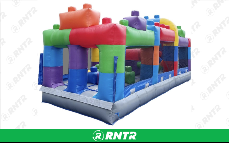 Bounce House 20ft Block Party Commercial Inflatable Obstacle Course Bounce House 20ft Block Party Commercial Inflatable Obstacle Course – For rent in Anaheim, California – Race Track Inflateables | RNTR.com – Image 7 of 7
