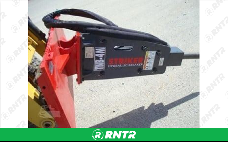 STRIKER TOKU AMERICA INC BREAKER -  4M HYDRAULIC SKID STEER RAMMER 550 FT LBS – For rent in Ontario, New York – Altra Rental | RNTR.com – Image 2 of 3