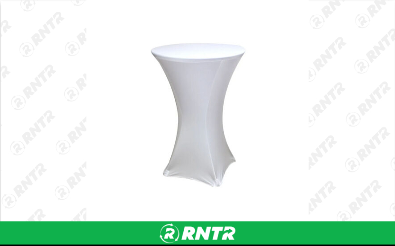 Generic Cocktail Spandex Linen - White – For rent in new-braunfels, texas – Hill Country Event Rentals | RNTR.com – Image 1