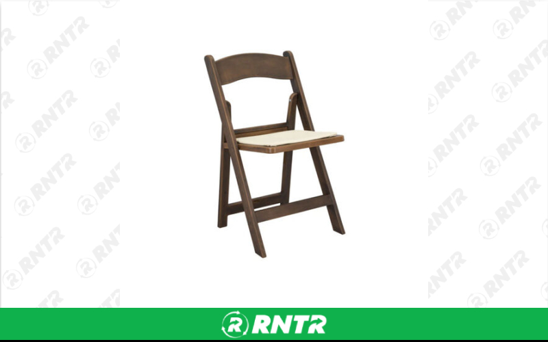 Generic Fruitwood Padded Chair – For rent in New Braunfels, Texas – Hill Country Event Rentals | RNTR.com – Image 2 of 3