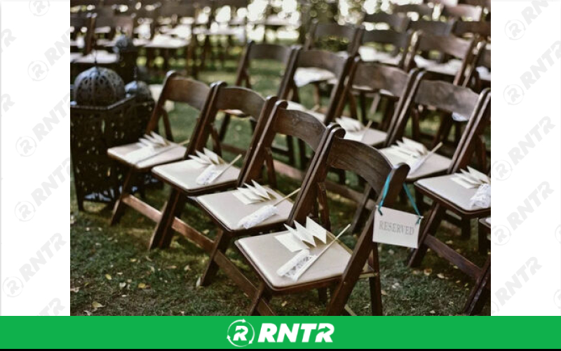 Generic Fruitwood Padded Chair – For rent in New Braunfels, Texas – Hill Country Event Rentals | RNTR.com – Image 3 of 3