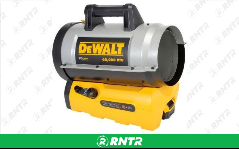 DEWALT-STANLEY-B&D-POWERS Heater Propane 68000 BTU Forced Air Battery Power Use w/20# Tank – For rent in ontario, new-york – Altra Rental | RNTR.com – Image 1