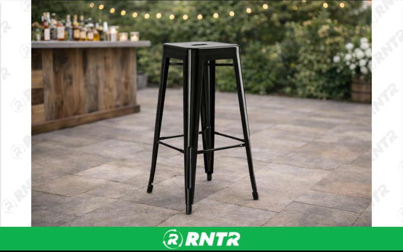 Generic Metal Barstool – For rent in new-braunfels, texas – Hill Country Event Rentals | RNTR.com – Image 1